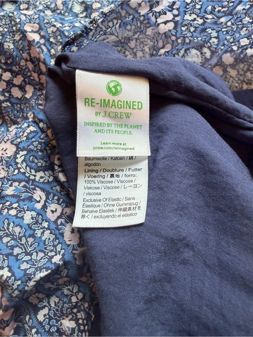 J.Crew x Liberty of London Bourton Bloom Sweetheart Long Sleeve Dress Size 14 - Picture 8 of 12